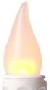 Plow & Hearth Set of 4 AA Battery Operated Window LED Candle Lamps | Auto Timer | Long Lasting Bulbs Never Need Replacing | Holiday Lights | Pewter Base | 9 1/2 H