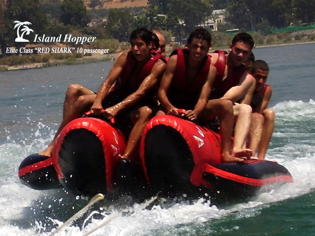 Island Hopper Red Shark 10 Passenger “Elite Class” Banana Boat Heavy Commercial
