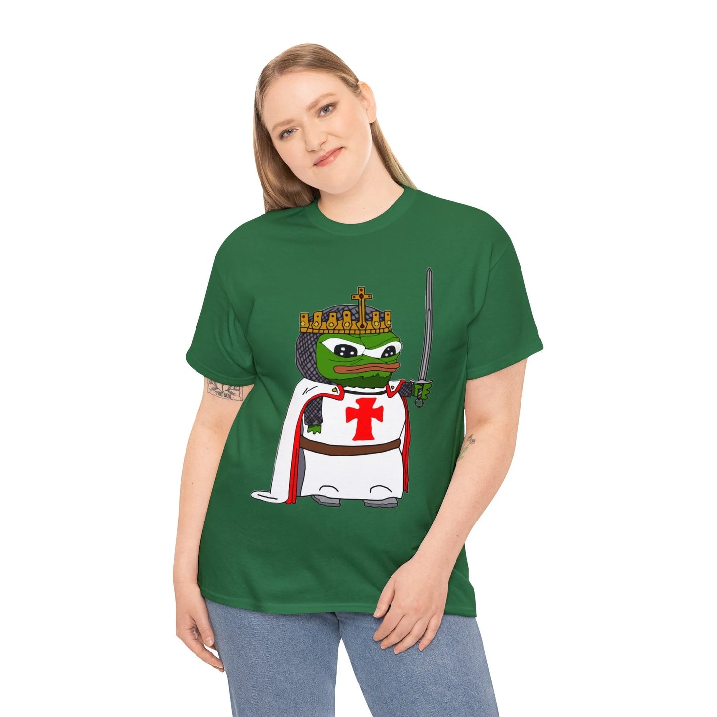 Pepe the Frog Crusader Knight T-Shirt - Deus Vult Meme - 4LibertyShop.com