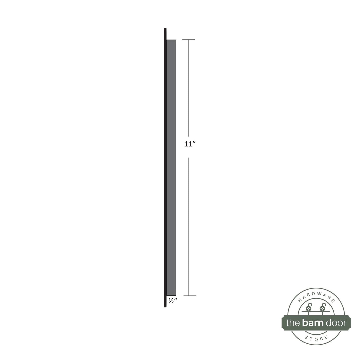Barn Door Full Radius Flush Pull