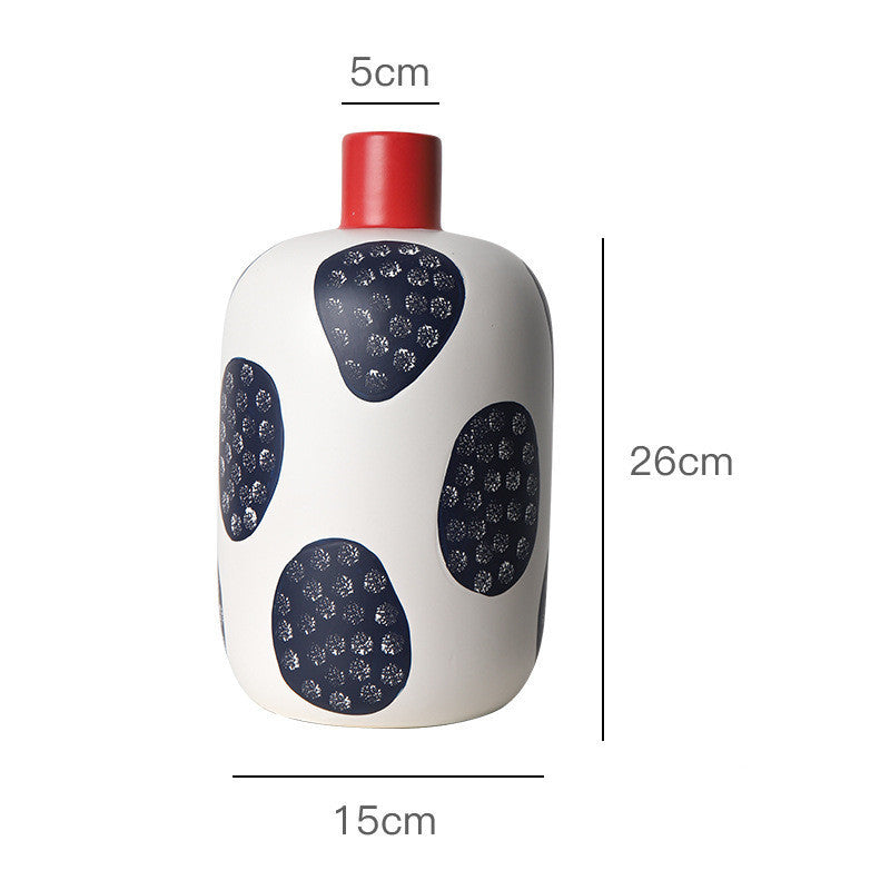 Creative Flower Arrangement Ceramic Vase Living Room Decoration Ornaments