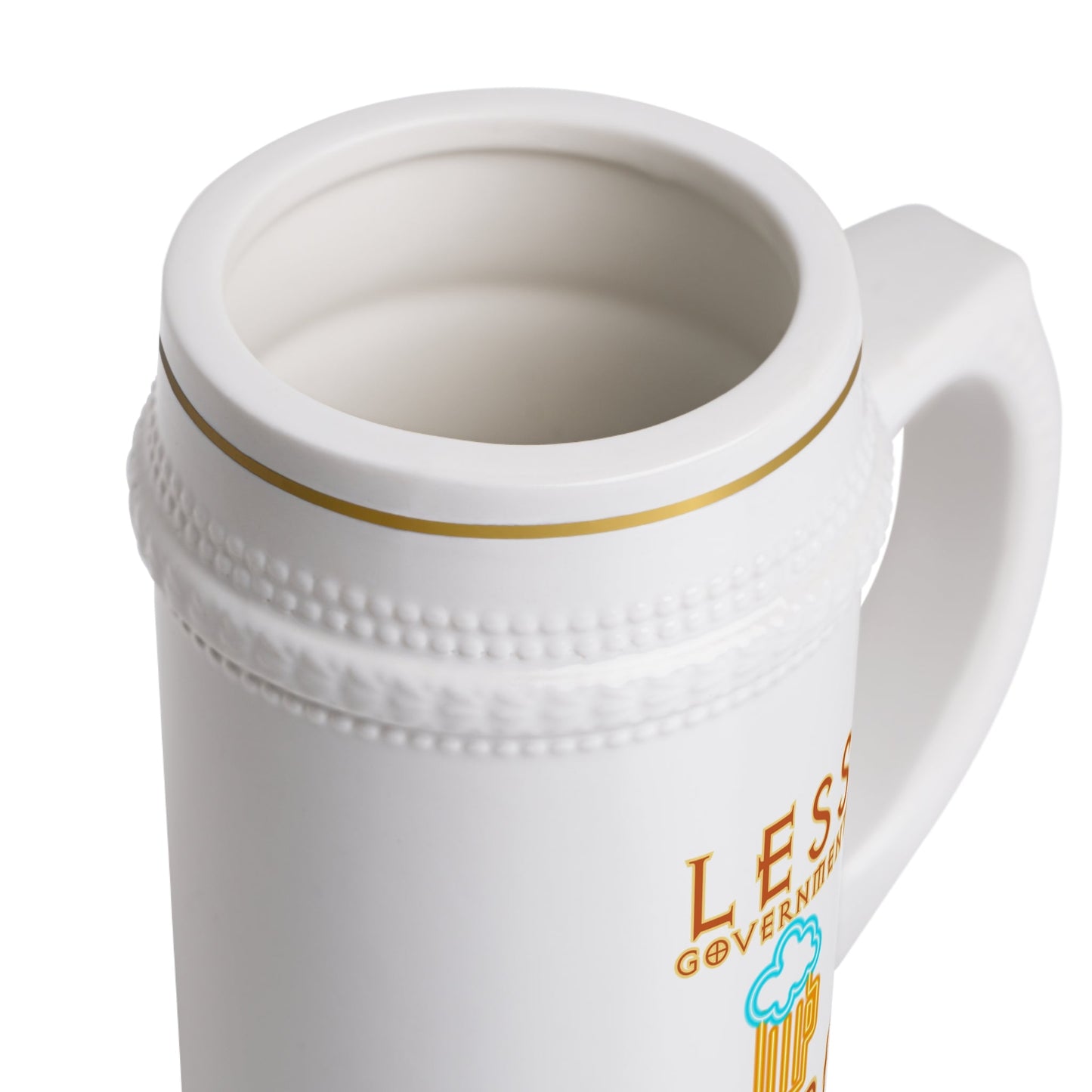 Less Government More Beer Stein Mug - Patriotic Beer Stein - 4LibertyShop.com