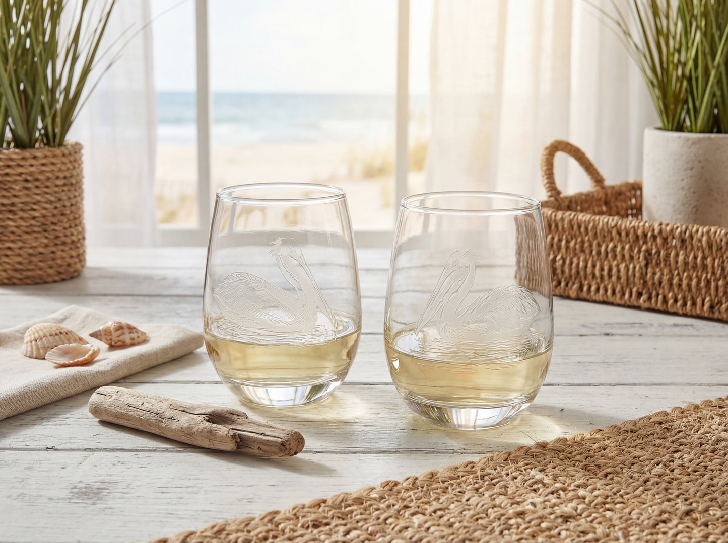 Pelican Wine Glasses Set of 2