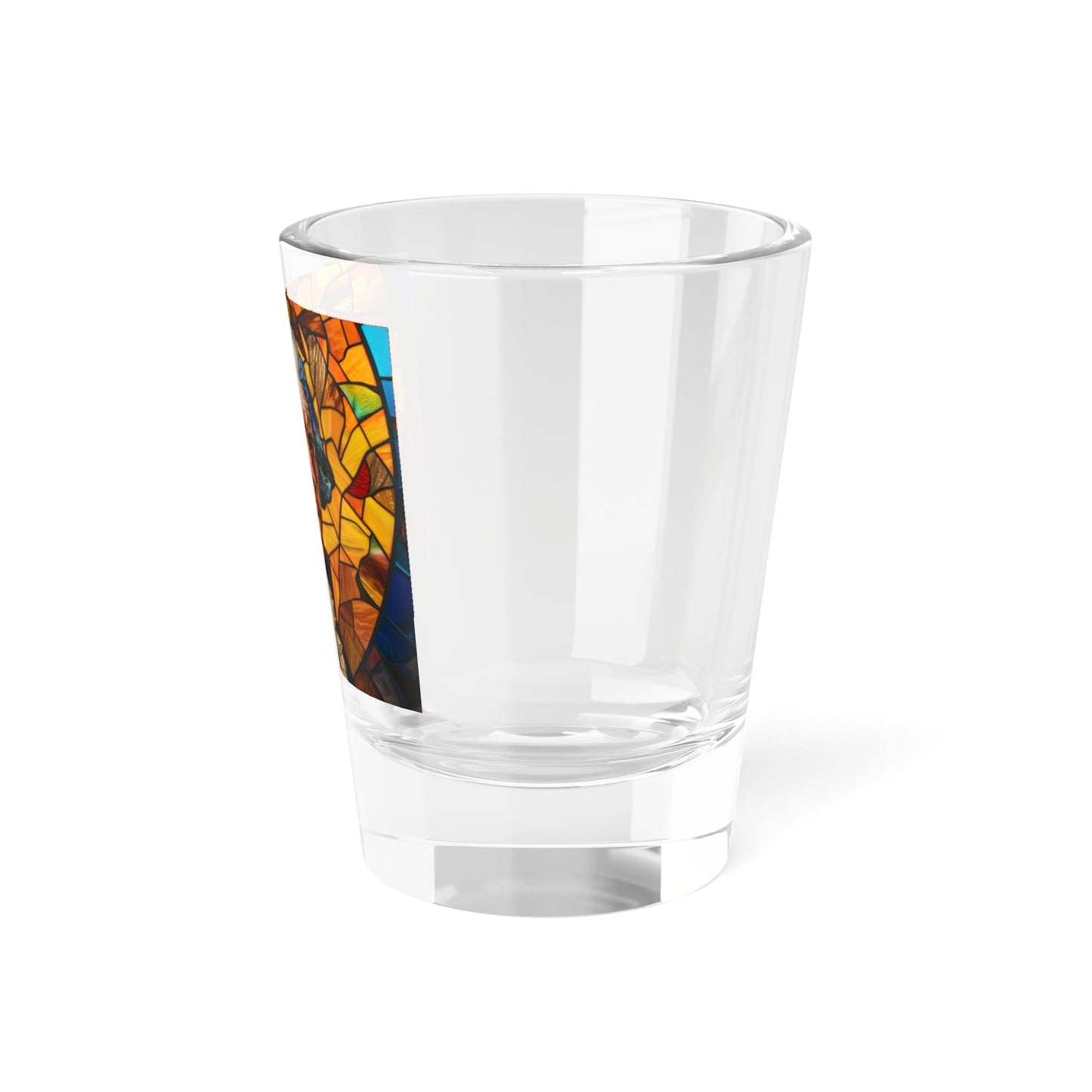 Thomas Jefferson Stained Glass Shot Glass, 1.5oz - 4LibertyShop.com
