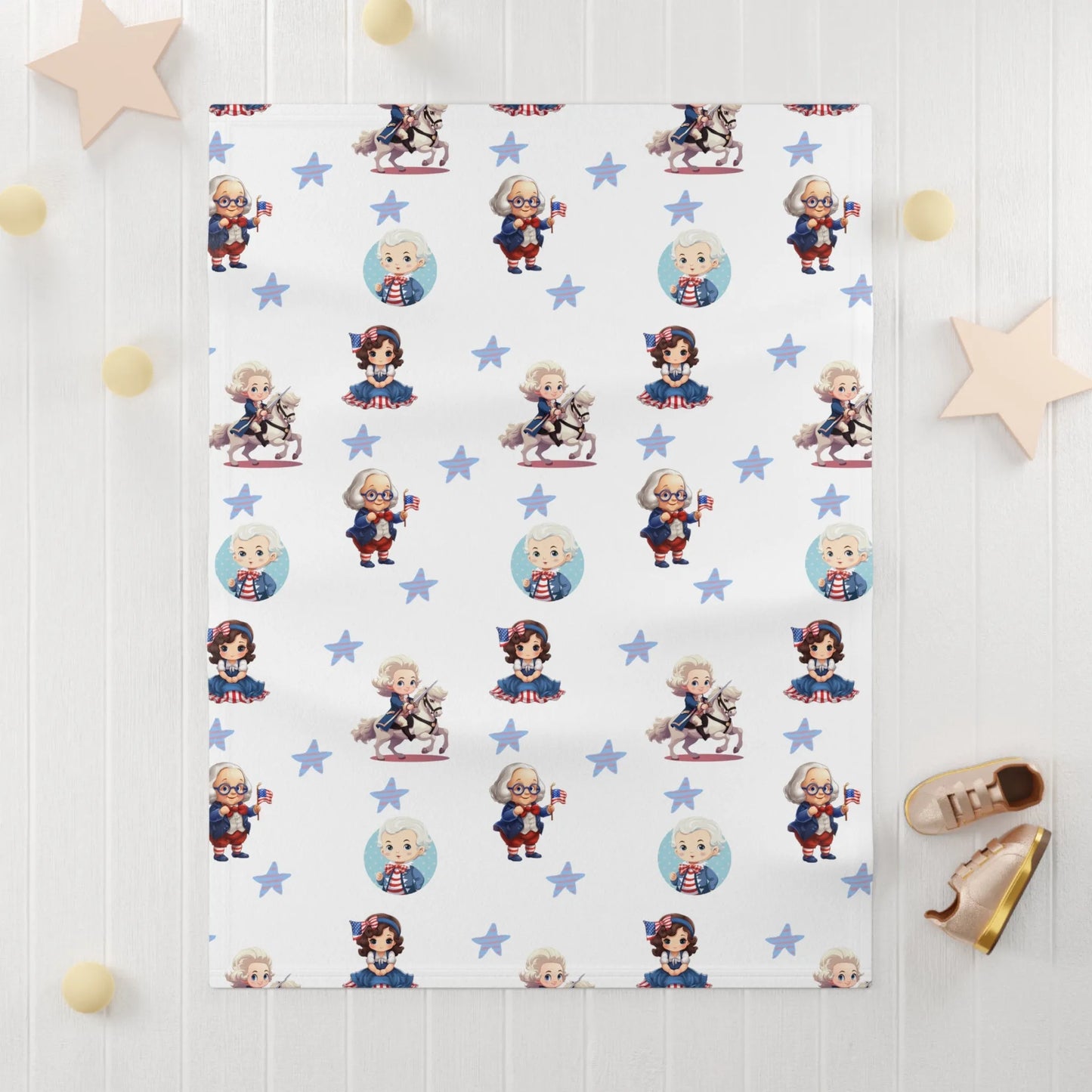 Tiny Patriots Soft Fleece Baby Blanket