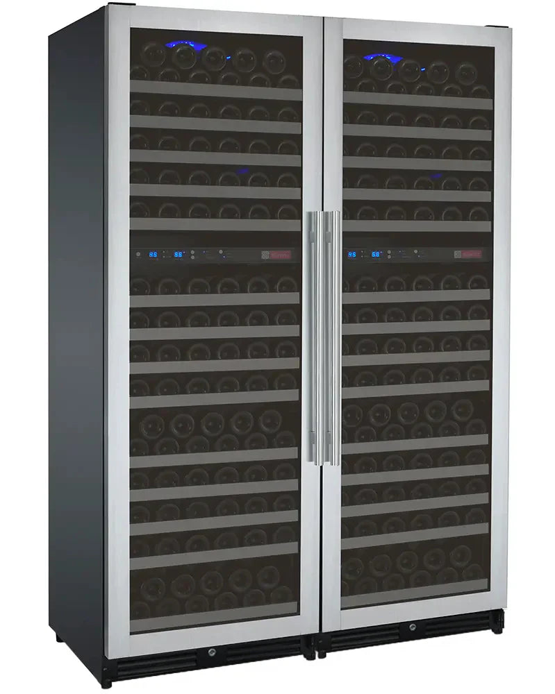Allavino 47" Wide FlexCount II Tru-Vino Stainless Steel Side-by-Side Wine Refrigerator