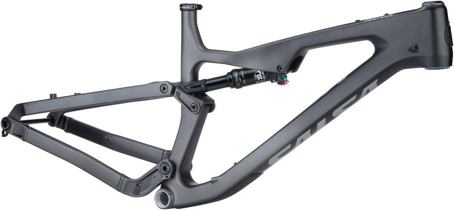 Salsa Rustler Carbon Frame - 27.5" Carbon Black/Gray Fade Small