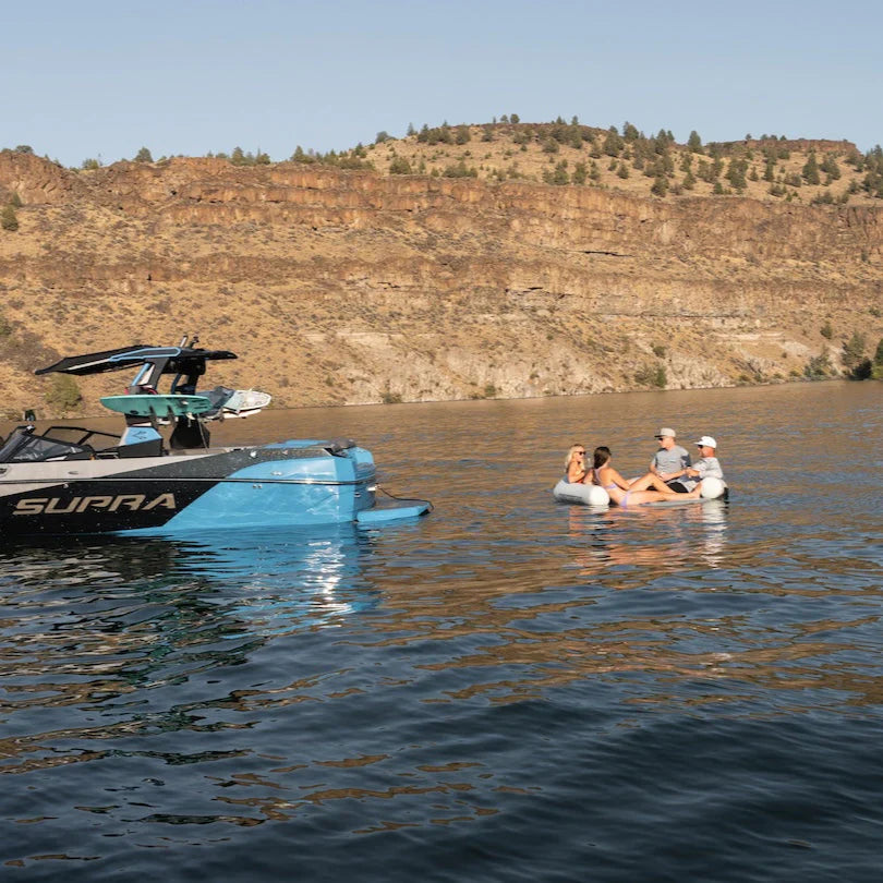 Aquaglide Backside Lounge Inflatable Lake Lounger with Backrest