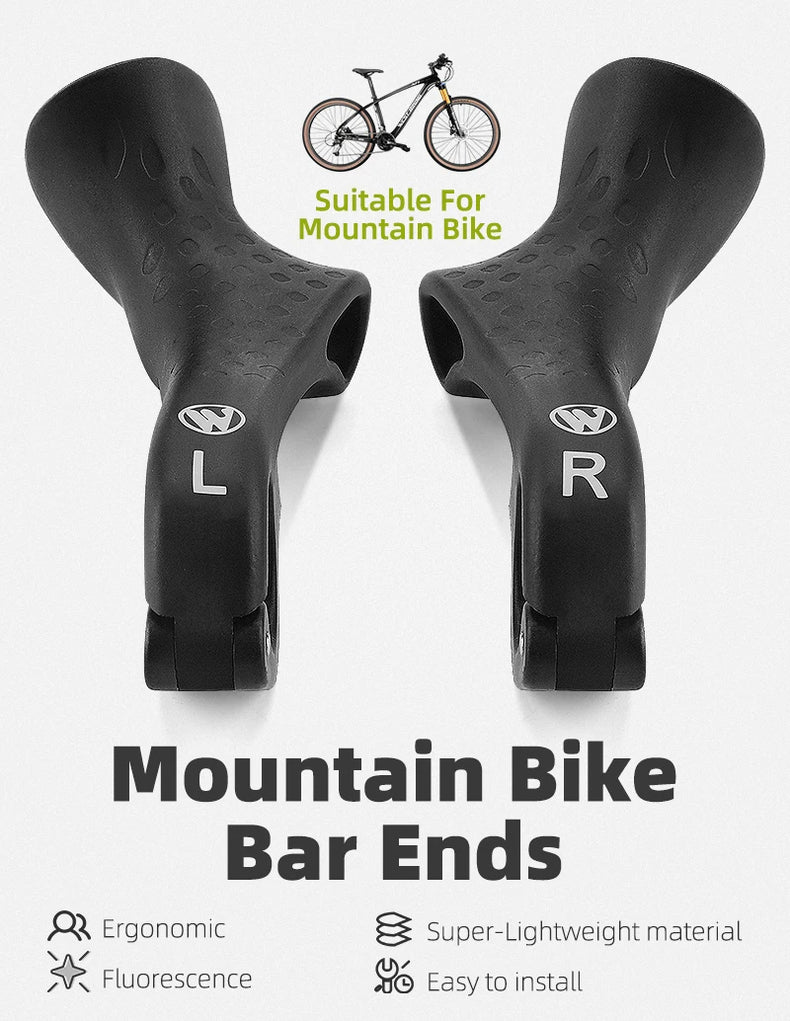 Ergonomic Design MTB Bicycle Road Gravel Mountain Bike Handlebar Bar Ends Gravel Bike Accessories Bike Grips