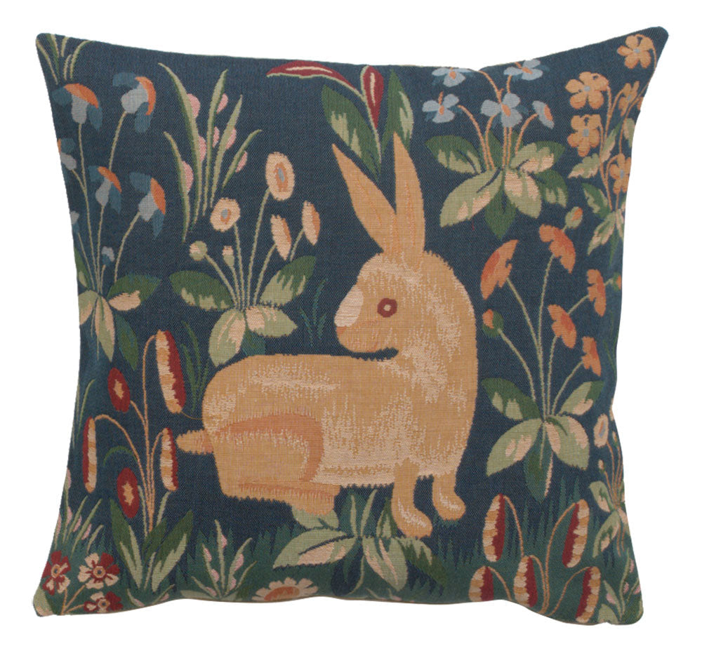 Medieval Rabbit French Cushion