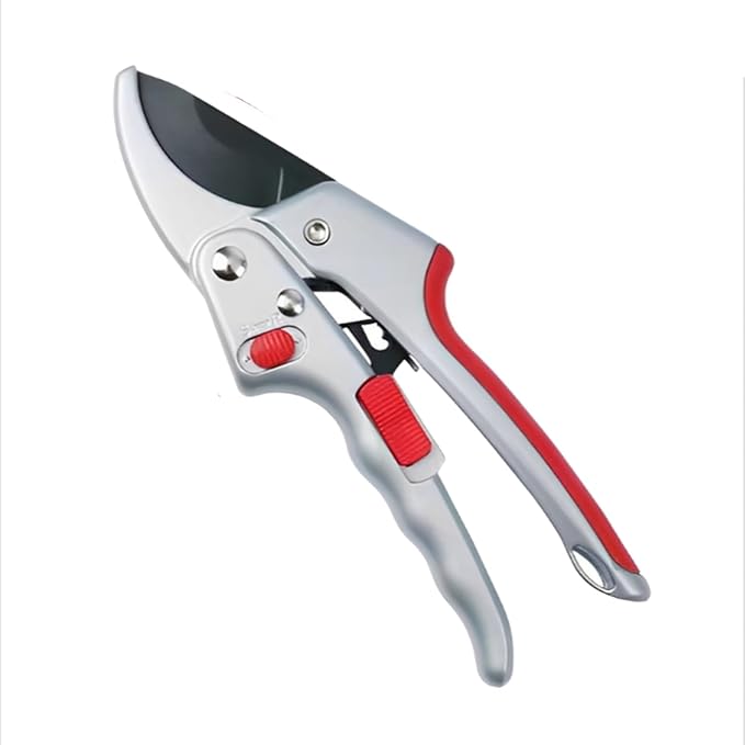 Upgraded Garden Clippers, Adjustable Germany Pruners, Work 3 Times Easier, Professional Pruning Shears, Cutting Rose, Flower, Hedge, Stem, Sharp Gardening Scissors, Arthritis Weak Hand Snips
