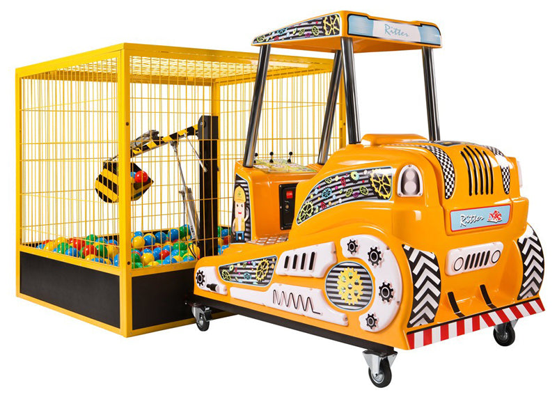Kalkomat Excavator Kiddie Arcade Game Ride