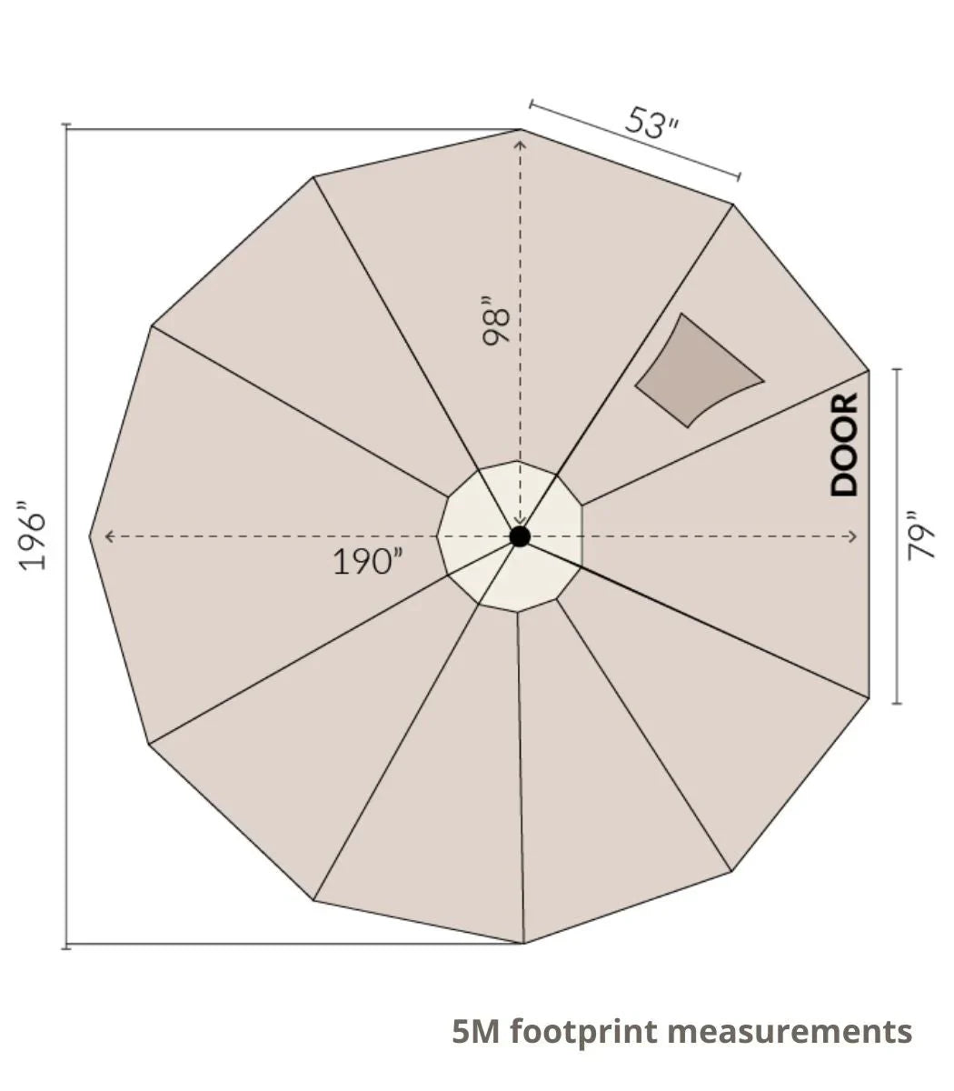 16' (5M) Zephyr™ Tent Cabin Bell Tent