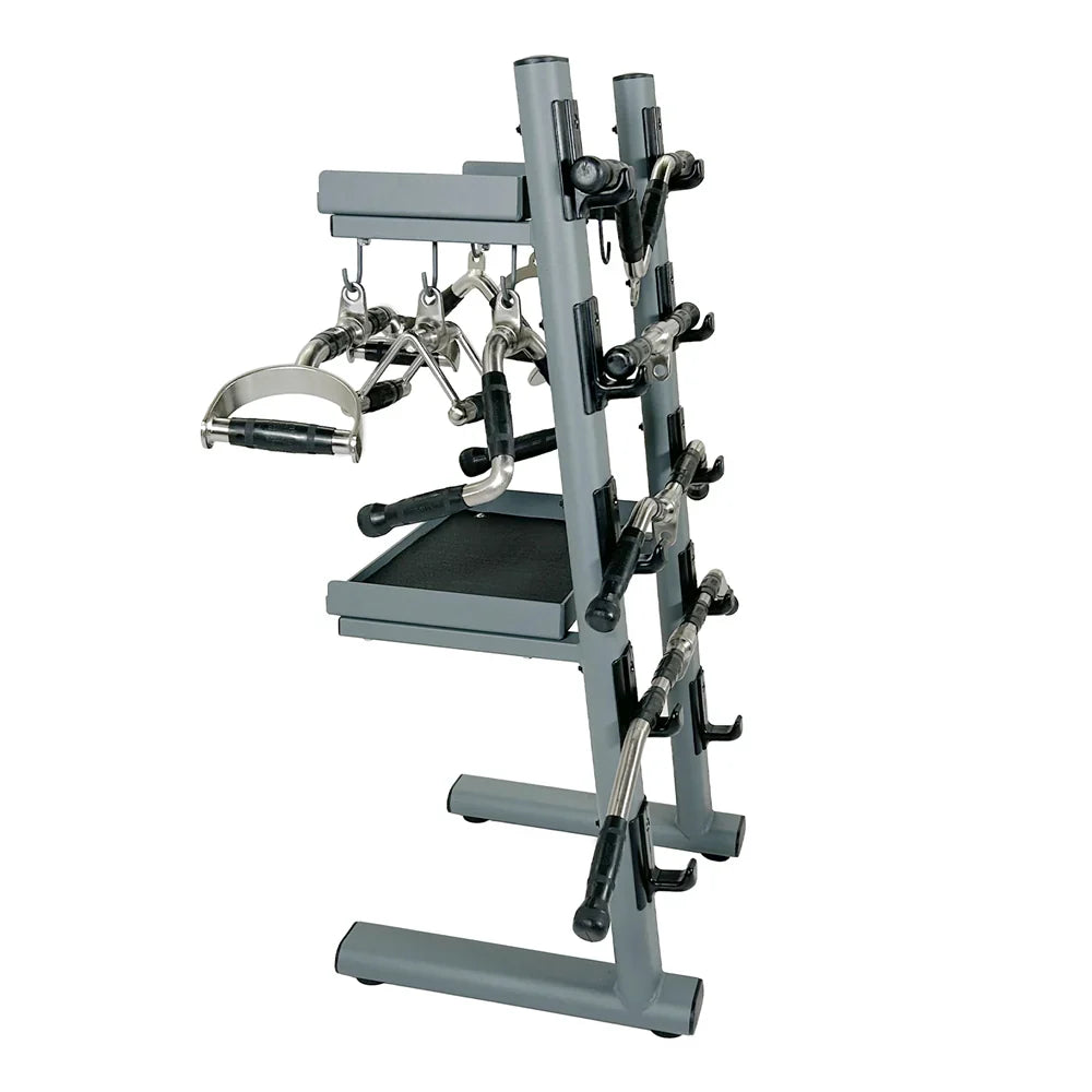 Power Systems Premium Revolving Cable Attachments Bar and Accessory Rack with Attachments