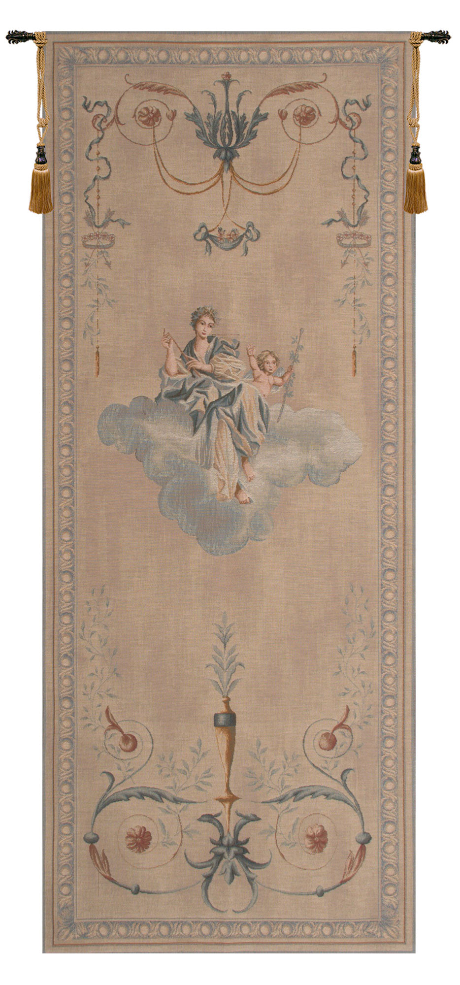 Portiere Blue Lady French Tapestry