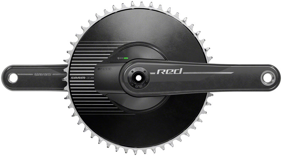 SRAM RED 1 AXS Power Meter Crankset - 165mm 12-Speed 50t Aero Chainring 8-Bolt Direct Mount DUB Spindle Interface Natural Carbon E1