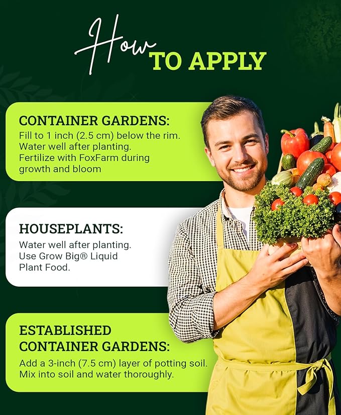 FoxFarm Happy Frog Potting Soil, 12qt โ for Indoor/Outdoor Container Plants, Improves Root Efficiency, pH Adjusted for Optimal Nutrient Uptake โ Contains Microbes and Humic Acids