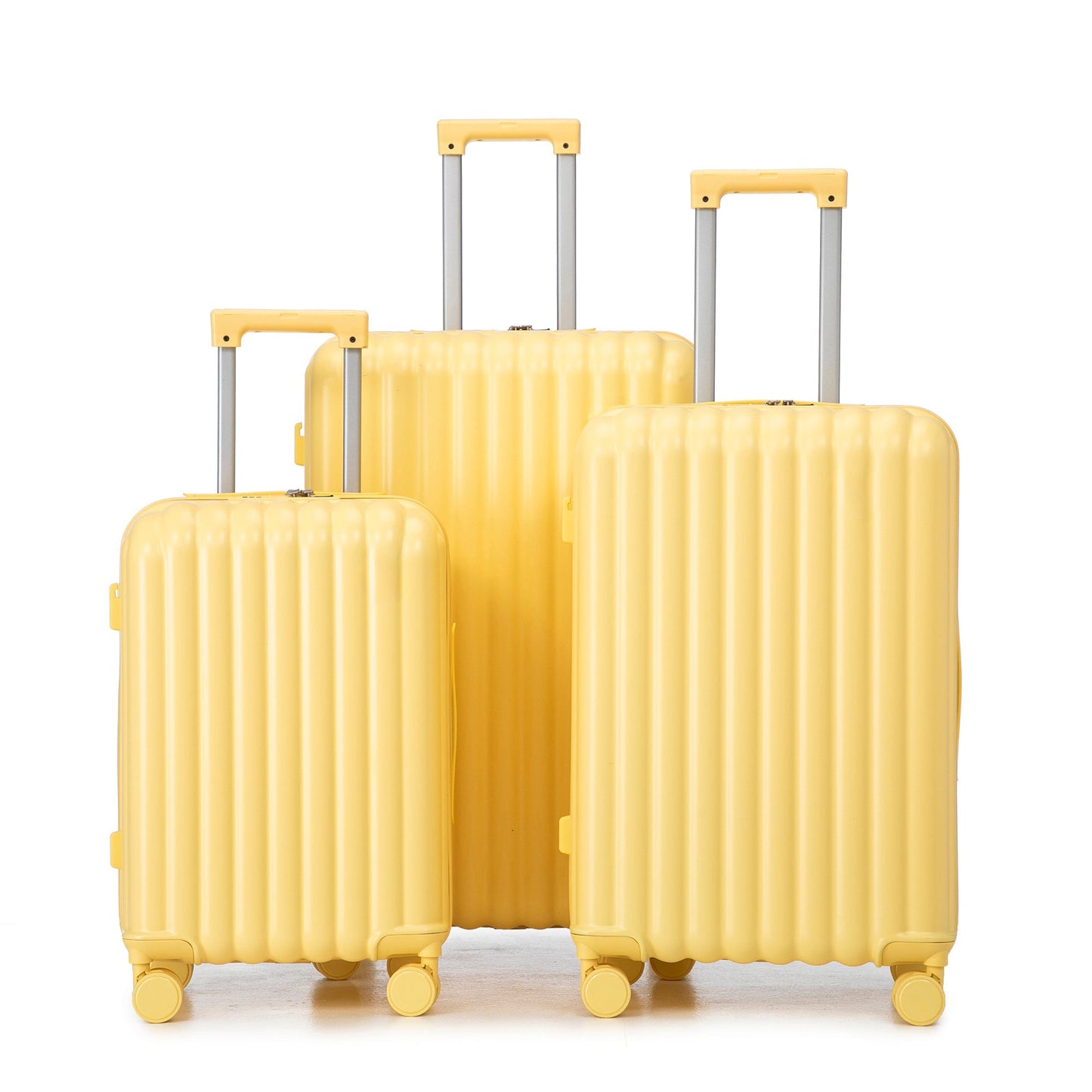 20/24/28 ABS Spinner Wheel Luggage Set with USB Port & Cup Holder