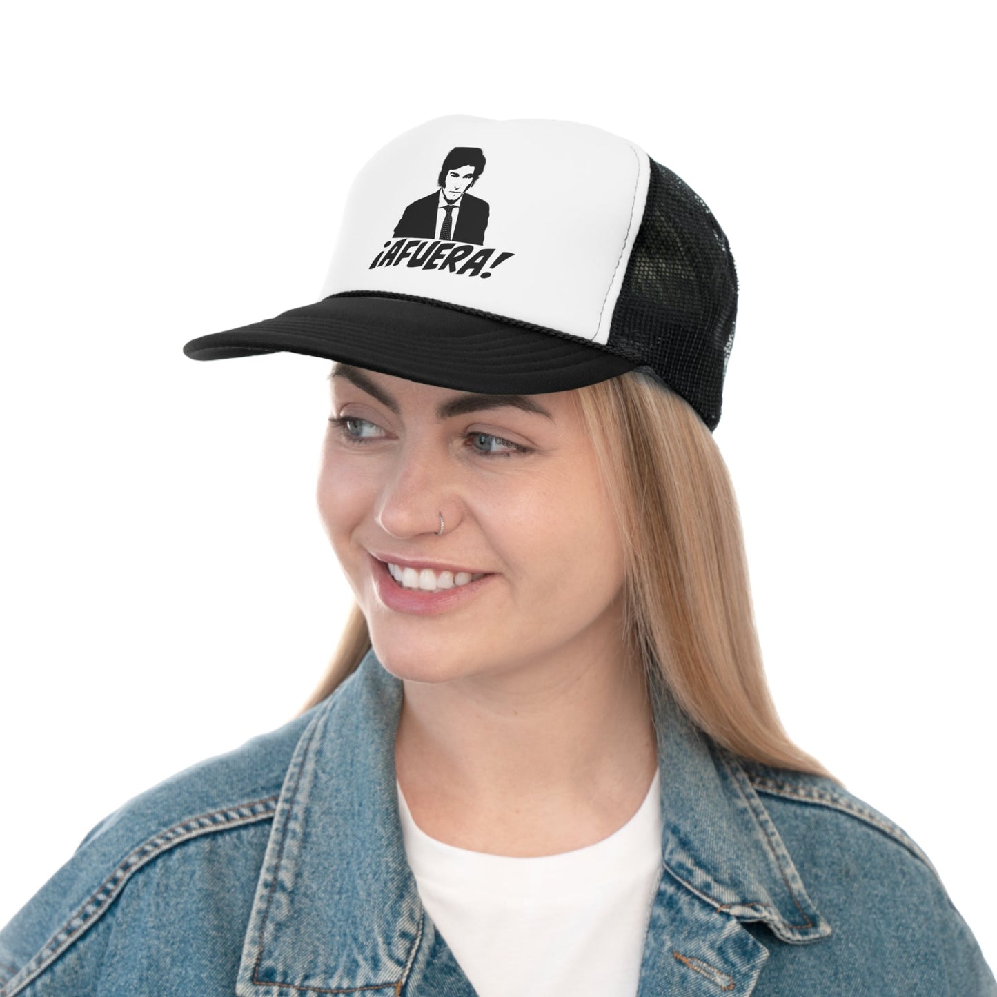 Javier Milei AFUERA Trucker Hat - Liberty Chainsaw President - 4LibertyShop.com