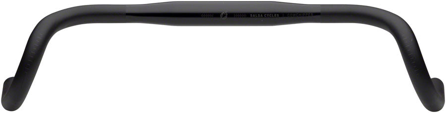 Salsa Cowchipper Deluxe Drop Handlebar - 31.8mm Clamp 44cm Width Aluminum BLK