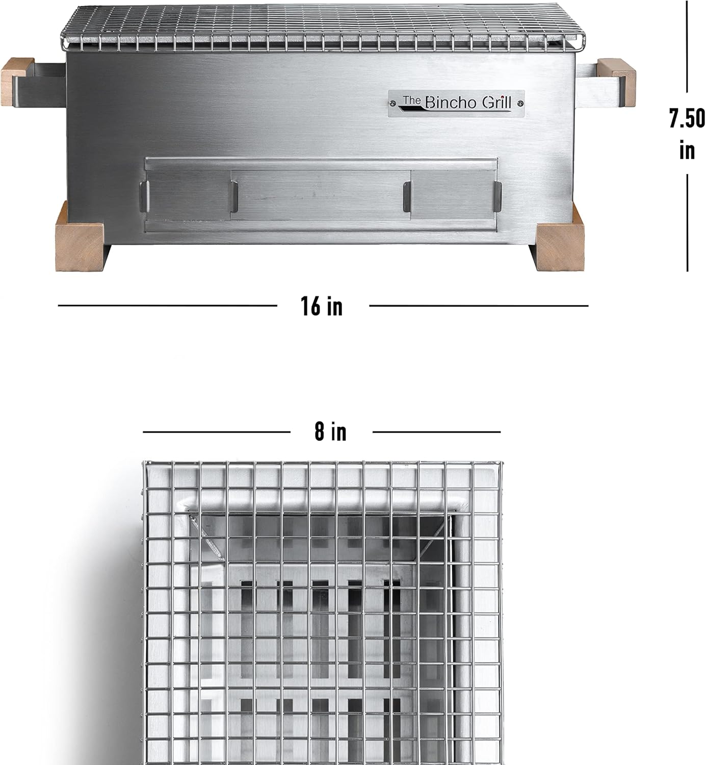 MG-168 Mini Yakitori Grill โ Japanese Style Tabletop Charcoal Hibachi BBQ โ Portable Binchotan Grill for Authentic Japanese Grilling โ Perfect for Outdoor, Camping, or Home Use