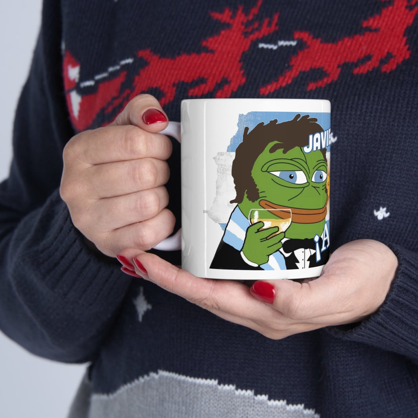 Javier Milei Pepe "Afuera" Mug - 4LibertyShop.com