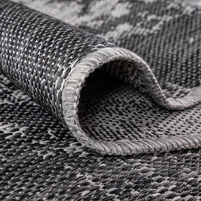 Keen Home Design Terrace Outdoor Area Rug - 8x10 Washable Indoor/Outdoor Rug for Patio, Kitchen, Balcony, Beach, Garden, Deck and Porch, Size: 7'7"x10'