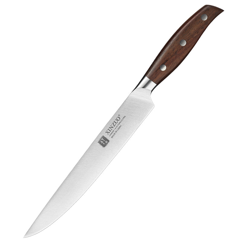 XINZUO Kitchen Tools 6 PCS Kitchen Knife Set of Utility Cleaver Chef Bread Knife High Carbon German Stainless Steel Knives sets