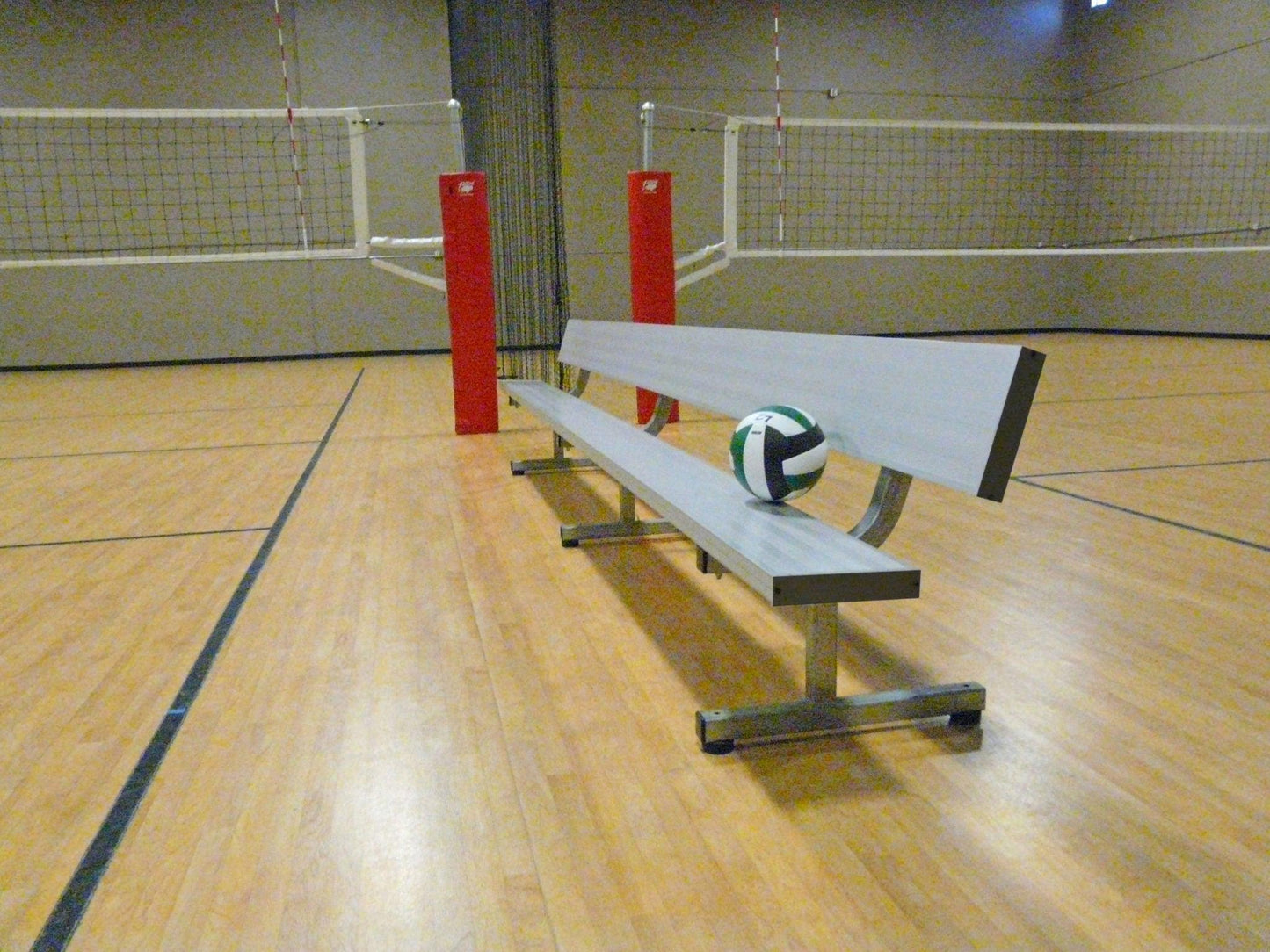 Bison Portable Aluminum Player Bench with Backrest
