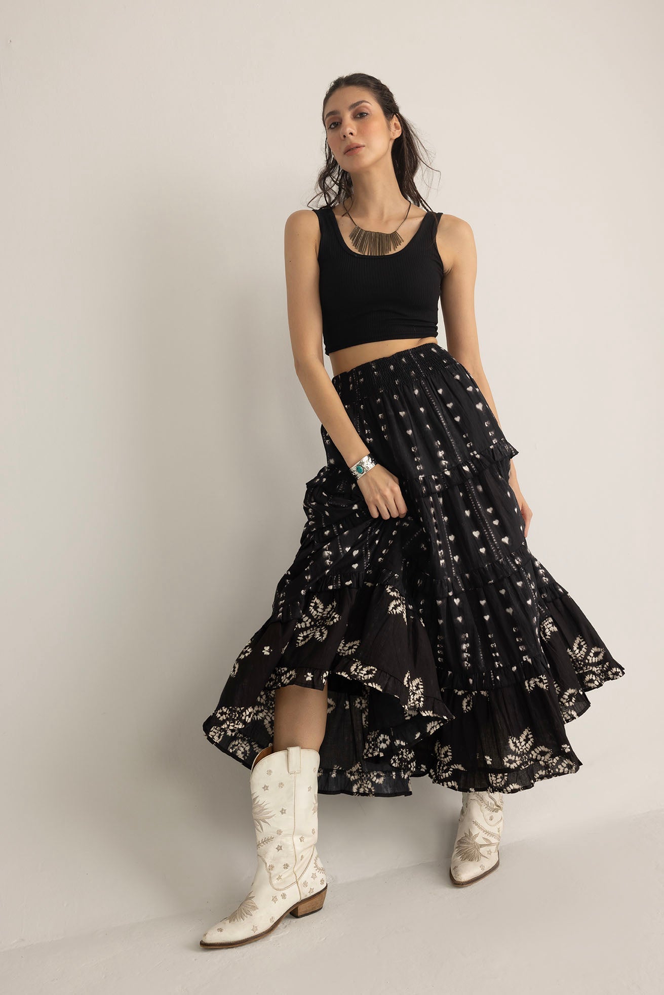 Clover Noir Skirt