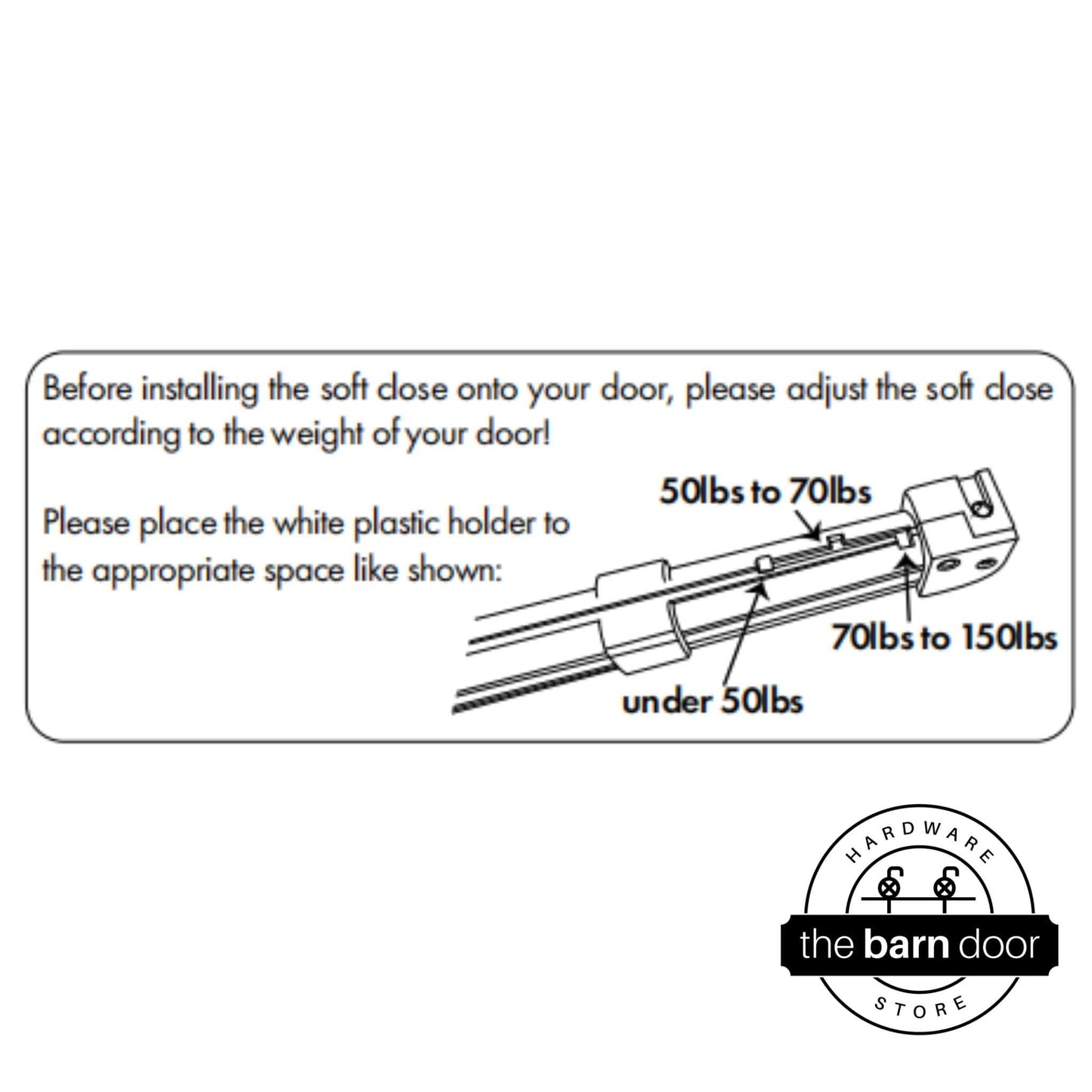 Barn Door Soft-Close Mechanism Kit | Black