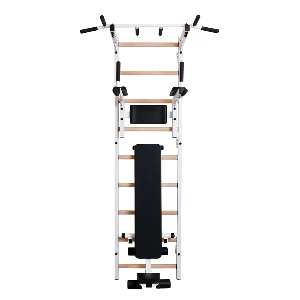 BenchK 723 Gymnastic Ladder with Workout Bench for Home Gym or Fitness Room