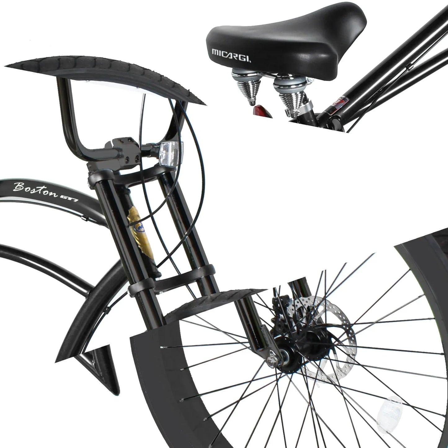 Micargi Boston GT7 Stretch Cruiser Bicycle