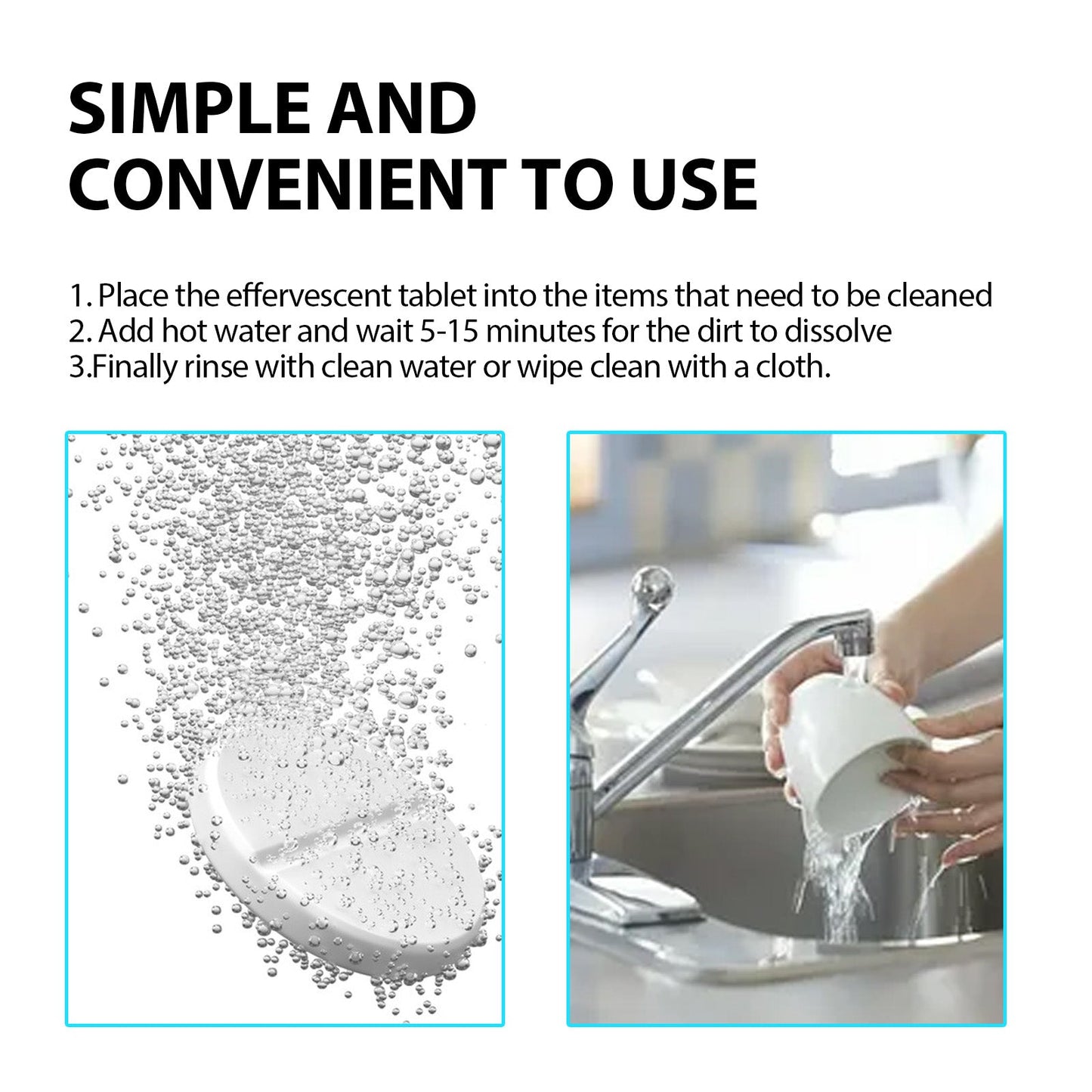 Multifunctional Kitchen Cleaning Tablets, Home Kitchen Stove Kitchen Utensils Stainless Steel Heavy Oil Cleaning And Descaling
