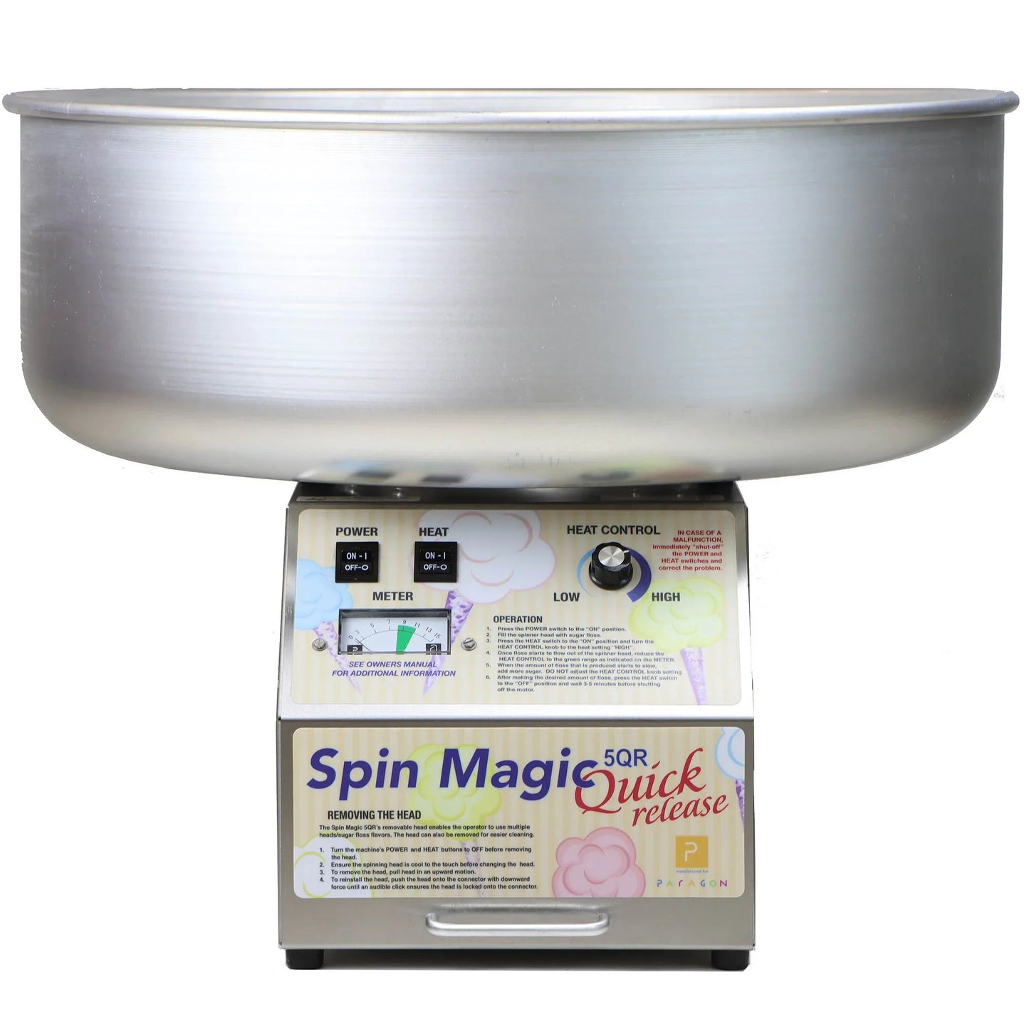 Quick Release Commercial Cotton Candy Machine by Paragon Concessions
