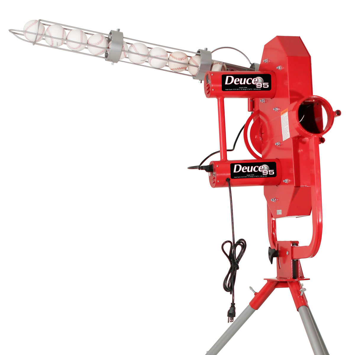 *PREORDER MID JUNE* Heater Deuce 95 MPH Pitching Machine w/ Feeder & Xtender 48' Batting Cage