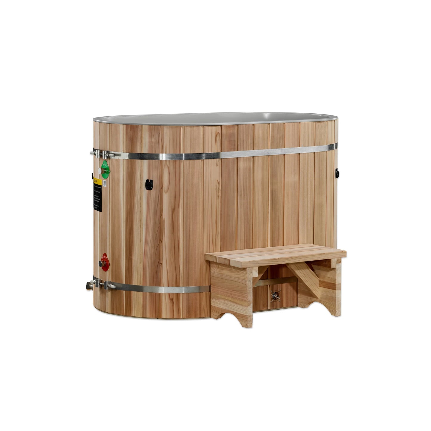 Dynamic Cold Therapy Oval Barrel Cold Plunge Tub (50-P) Pacific Cedar