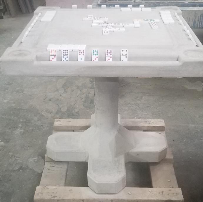 Stone Age Concrete Outdoor Domino Table