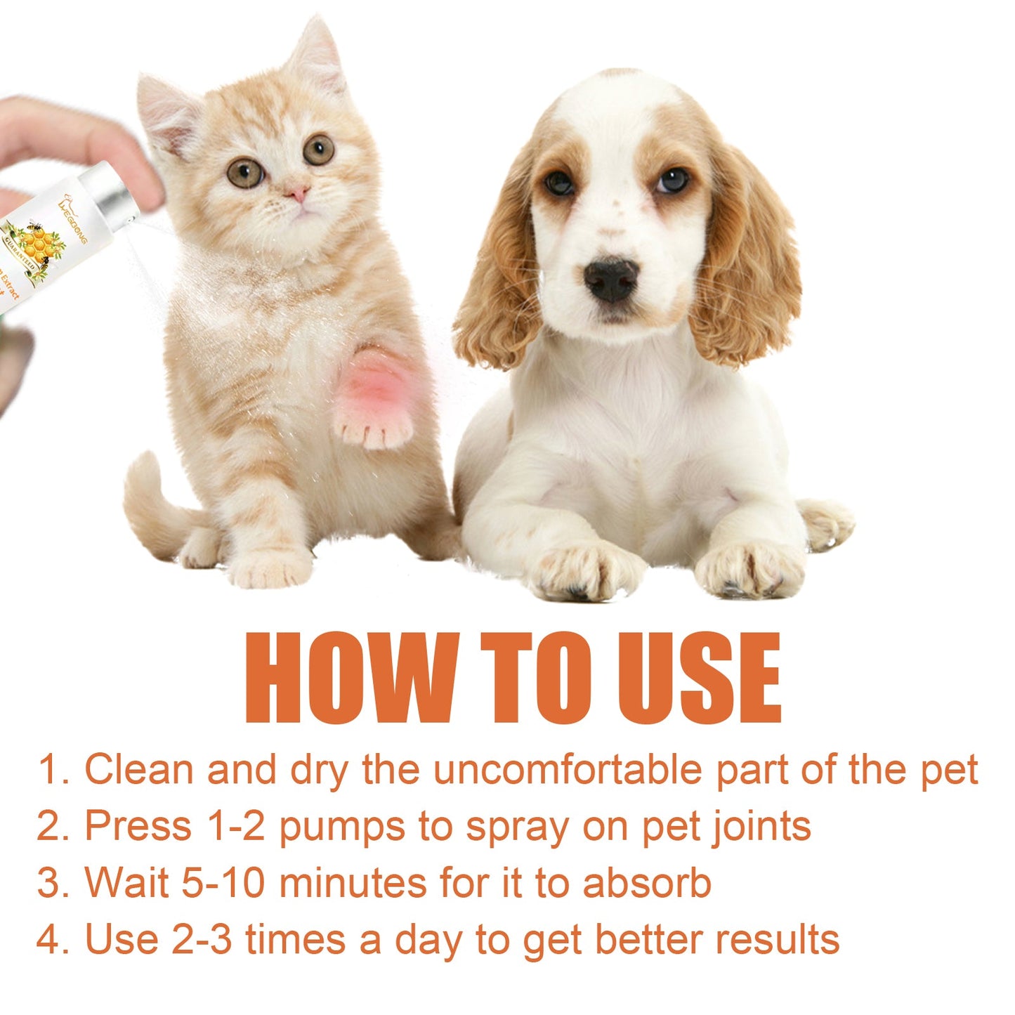 Pet Joint Repair Spray, Relieve Pet Joint Discomfort Muscle Weakness Pet Joint Care Spray
