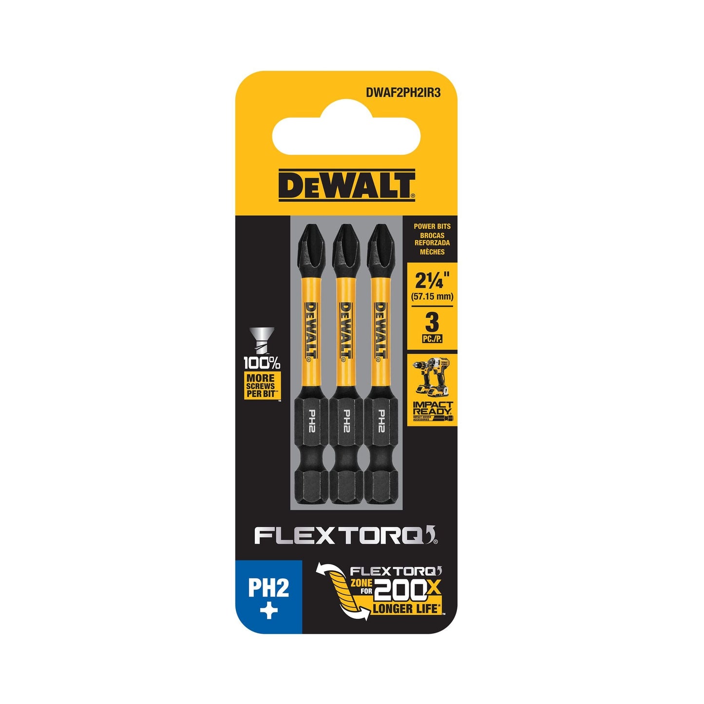 DeWalt DWAF1TX30IR3 1In Torx T30 FlexTorq 3Pk