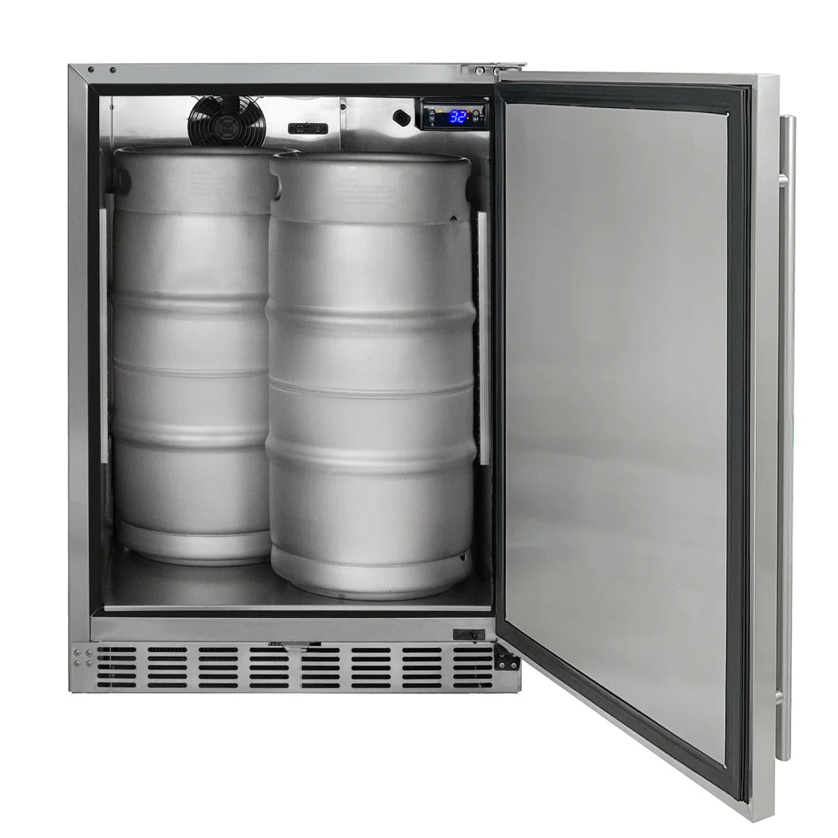 Kegco 24" Triple Faucet Built-in Kegerator - Outdoor