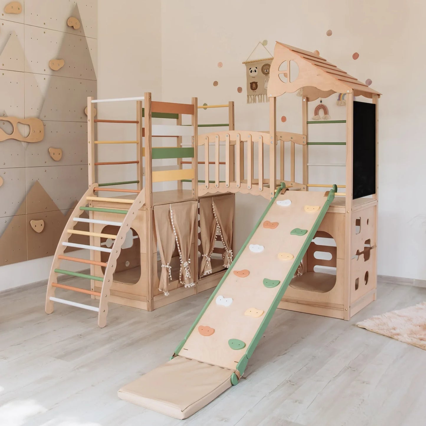 Large Playground Climber by Wood and Hearts
