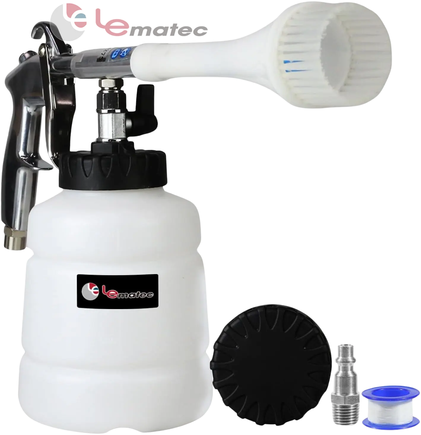 Professional Air-Powered Car Cleaning Gun - High Pressure with Detachable Brush