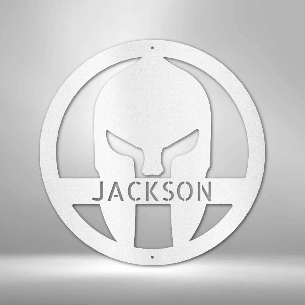 Spartan Helmet - Custom Steel Sign