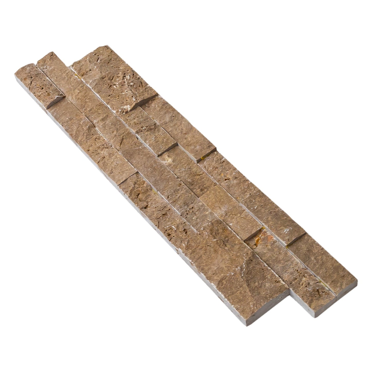 Noce Brown Ledger 3D Panel 6"x24" Natural Marble Wall Tile - Full Truckload