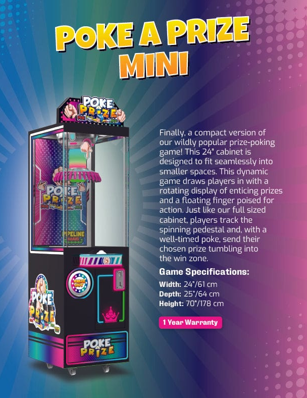 Pipeline Games Poke A Prize Mini Arcade Game