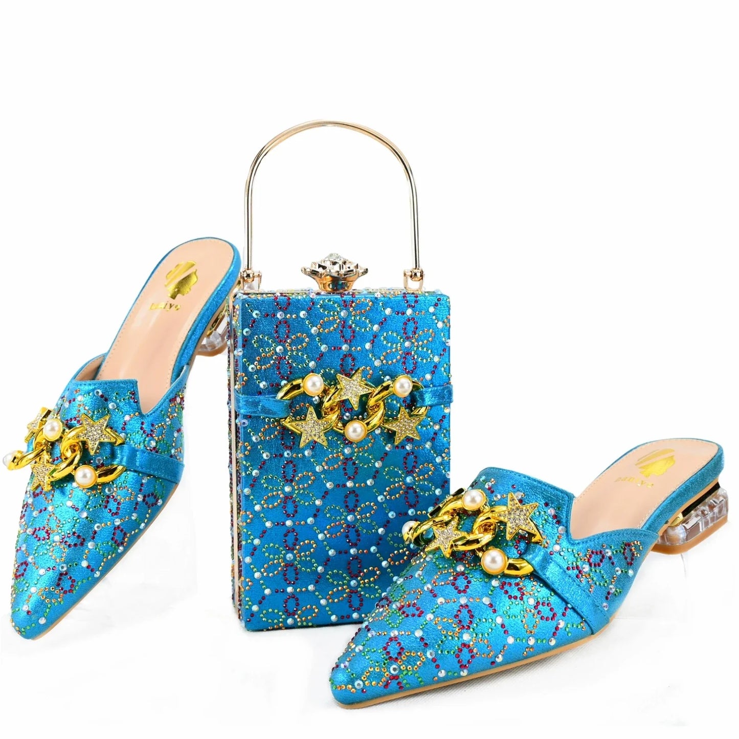 Lastest Italian Ladies Shoes with Matching Bag Set HAE1-5