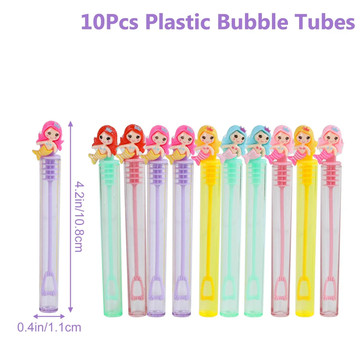 Mermaid Bubble Tube Soap Bottle Little Mermaid Birthday Party Decor Kids Wedding Baby Shower Party Gifts for Guests Favors Toys
