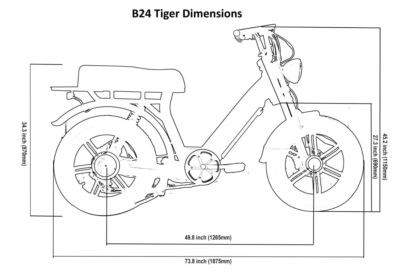 Bagi Bike B24 Tiger - UL Standard Certificate Electric Bike