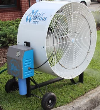 Mist Works “Hurricane” Portable Mid Pressure 36″ Industrial Mister Fan